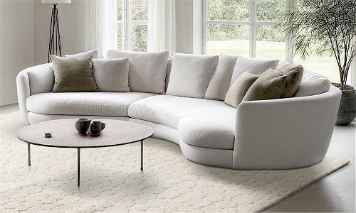 Divano angolare rotonfo Romance